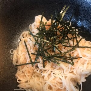 普通に飽きたら『明太そうめん』